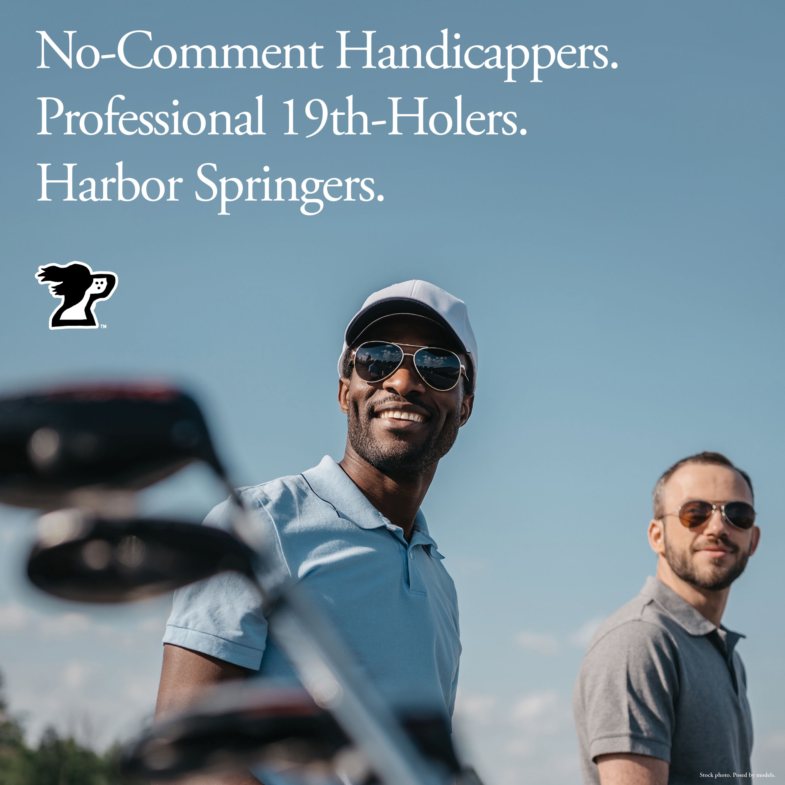 Picture of men golfing from Harbor Springer, a Harbor Springs, Michigan clothing store.